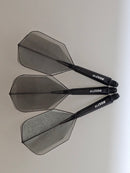 3T. CUESOUL T19 ROST 1-Piece, Block Shaft / Gray Flight, Big Wing Shape, Size M & L