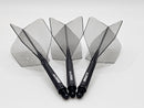 3T. CUESOUL T19 ROST 1-Piece, Block Shaft / Gray Flight, Big Wing Shape, Size M & L