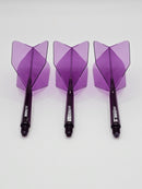 3T. CUESOUL T19 ROST 1-Piece, Block Shaft / Gray Flight, Big Wing Shape, Size M & L
