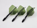3T. CUESOUL T19 ROST 1-Piece, Block Shaft / Gray Flight, Big Wing Shape, Size M & L
