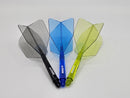3T. CUESOUL T19 ROST 1-Piece, Block Shaft / Gray Flight, Big Wing Shape, Size M & L