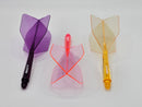 3T. CUESOUL T19 ROST 1-Piece, Block Shaft / Gray Flight, Big Wing Shape, Size M & L