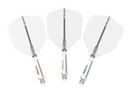 3T. CUESOUL T19 ROST 1-Piece, Block Shaft / Gray Flight, Big Wing Shape, Size M & L