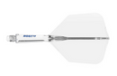 3T. CUESOUL T19 ROST 1-Piece, Block Shaft / Gray Flight, Big Wing Shape, Size M & L