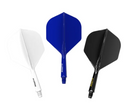 3T. CUESOUL T19 ROST 1-Piece, Block Shaft / Gray Flight, Big Wing Shape, Size M & L