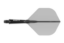 3T. CUESOUL T19 ROST 1-Piece, Block Shaft / Gray Flight, Big Wing Shape, Size M & L
