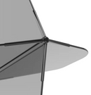 3T. CUESOUL T19 ROST 1-Piece, Block Shaft / Gray Flight, Big Wing Shape, Size M & L