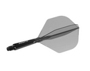 3T. CUESOUL T19 ROST 1-Piece, Block Shaft / Gray Flight, Big Wing Shape, Size M & L