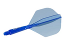 3T. CUESOUL T19 ROST 1-Piece, Block Shaft / Gray Flight, Big Wing Shape, Size M & L