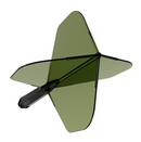 3T. CUESOUL T19 ROST 1-Piece, Block Shaft / Gray Flight, Big Wing Shape, Size M & L