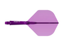 3T. CUESOUL T19 ROST 1-Piece, Block Shaft / Gray Flight, Big Wing Shape, Size M & L