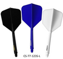 3T. CUESOUL T19 ROST 1-Piece, Block Shaft / Gray Flight, Big Wing Shape, Size M & L