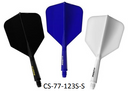 3T. CUESOUL T19 ROST 1-Piece, Block Shaft / Gray Flight, Big Wing Shape, Size M & L