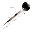 9. CUESOUL Aurora 21/23/25g Tungsten Steel Tip Dart Set with Black Titanium Nitride Coating