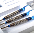 9. CUESOUL Aurora 21/23/25g Tungsten Steel Tip Dart Set with Blue Titanium Nitride Coating