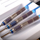 9. CUESOUL Black Scorpion 18g Tungsten Soft Tip Dart Set with Blue Titanium Coated Finish
