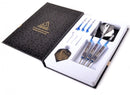 9. CUESOUL Black Scorpion 18g Tungsten Soft Tip Dart Set with Blue Titanium Coated Finish
