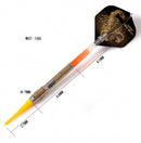 9. CUESOUL Black Scorpion 18g Tungsten Soft Tip Dart Set with Gold Titanium Coated Finish