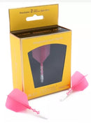 3T. CUESOUL T19 ROST 1-Piece, White Shaft / Pink Flight, Big Wing Shape, Size M