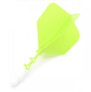 3T. CUESOUL T19 ROST 1-Piece, White Shaft / Green Flight, Big Wing Shape, Size M