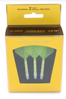 3T. CUESOUL T19 ROST 1-Piece, White Shaft / Green Flight, Big Wing Shape, Size M