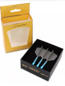 3T. CUESOUL T19 ROST 1-Piece, Light Blue Shaft / Gray Flight, Big Wing Shape