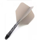 3T. CUESOUL T19 ROST 1-Piece, Block Shaft / Gray Flight, Big Wing Shape, Size M & L