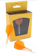 3T. CUESOUL T19 ROST 1-Piece, White Shaft / Orange Flight, Big Wing Shape, Size M