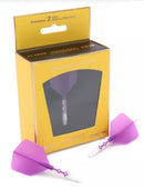 3T. CUESOUL T19 ROST 1-Piece, White Shaft / Purple Flight, Big Wing Shape, Size M
