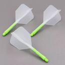 3T. CUESOUL T19 ROST 1-Piece, Green Shaft/Ice Flight, Size M & L