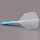 3T. CUESOUL T19 ROST 1-Piece, Light Blue Shaft / Ice Flight, Big Wing Shape, Size M