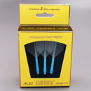 3T. CUESOUL T19 ROST 1-Piece, Light Blue Shaft / Ice Flight, Big Wing Shape, Size M