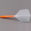 3T. CUESOUL T19 ROST 1-Piece, Orange Shaft / Ice Flight, Big Wing Shape, Size M