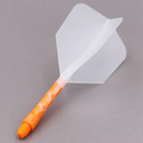 3T. CUESOUL T19 ROST 1-Piece, Orange Shaft / Ice Flight, Big Wing Shape, Size M