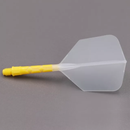 3T. CUESOUL T19 ROST 1-Piece, Yellow Shaft / Ice Flight, Big Wing Shape, Size M & L