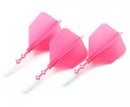 3T. CUESOUL T19 ROST 1-Piece, White Shaft / Pink Flight, Big Wing Shape, Size M
