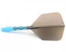 3T. CUESOUL T19 ROST 1-Piece, Light Blue Shaft / Gray Flight, Big Wing Shape
