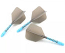 3T. CUESOUL T19 ROST 1-Piece, Light Blue Shaft / Gray Flight, Big Wing Shape