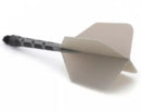 3T. CUESOUL T19 ROST 1-Piece, Block Shaft / Gray Flight, Big Wing Shape, Size M & L