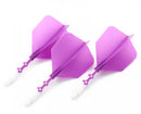 3T. CUESOUL T19 ROST 1-Piece, White Shaft / Purple Flight, Big Wing Shape, Size M