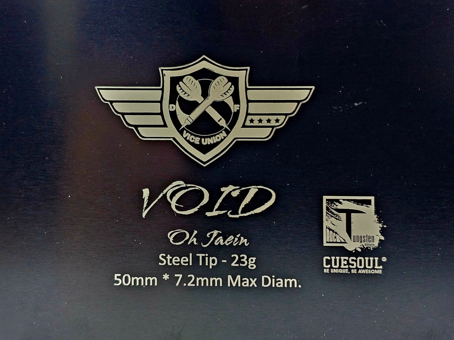1. CUESOUL "VOID" 오 재인 플레이어 디자인 21g 소프트 팁 90% 텅스텐 다트 배럴 세트
