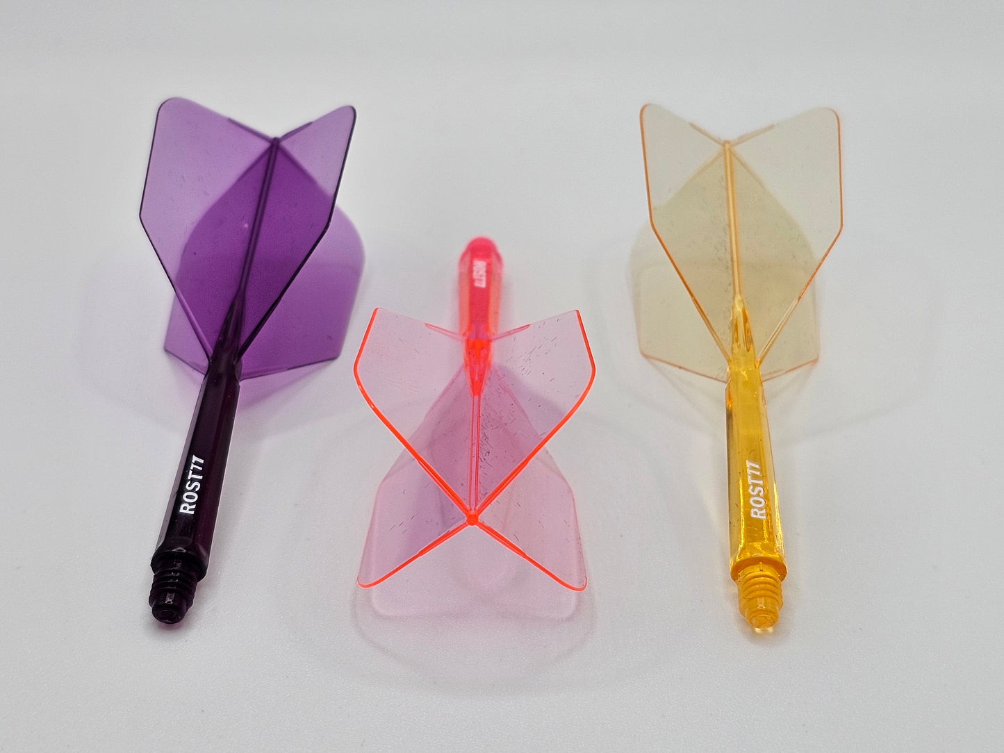 3T. CUESOUL T19 ROST 1-Piece, Block Shaft / Gray Flight, Big Wing Shape, Size M &amp; L