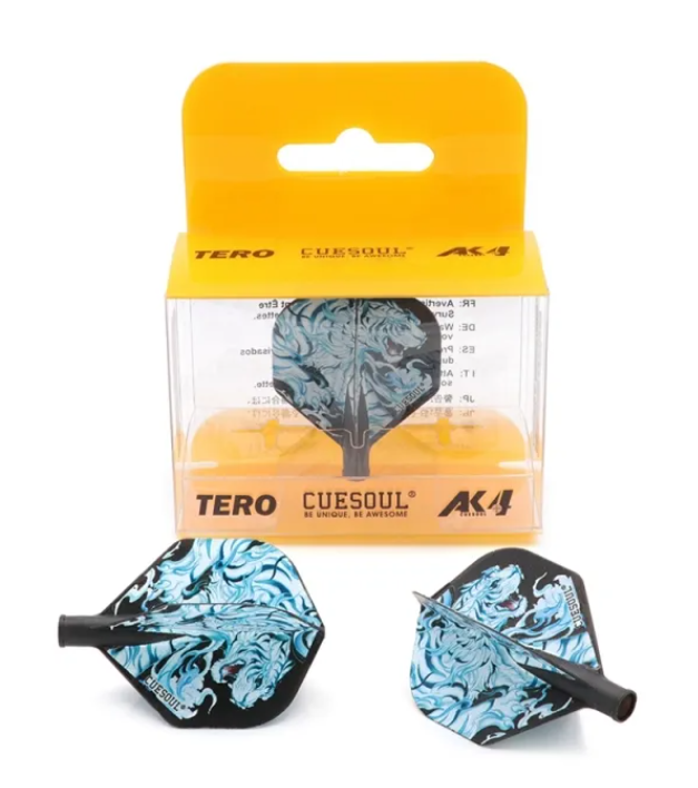 2. CUESOUL TERO AK4 다트 플라이트, 스텐더드, 신화적 상징, 3가지 색상 옵션
