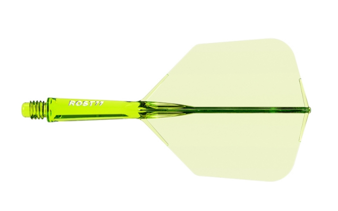 3T. CUESOUL T19 ROST 1-Piece, Block Shaft / Gray Flight, Big Wing Shape, Size M &amp; L
