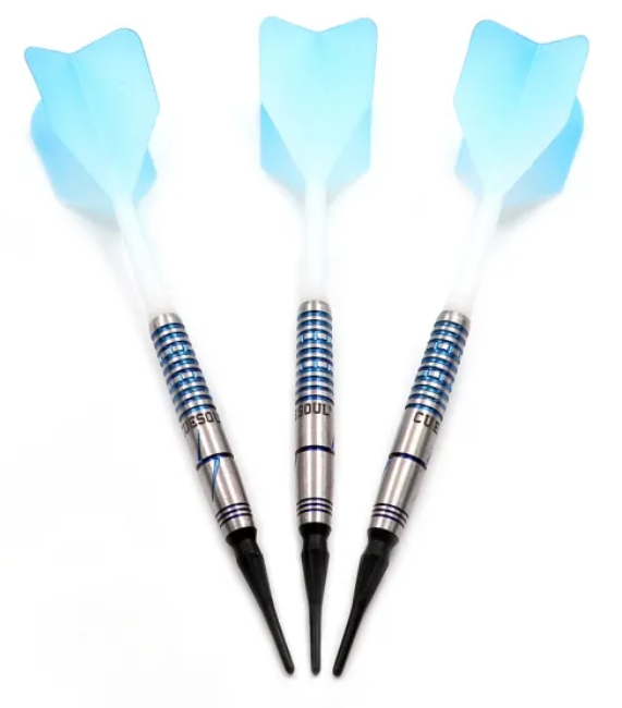 1. CUESOUL 젬스톤 다트 - 3가지 디자인, 19g/20g 소프트 팁 90% 텅스텐 다트 배럴 세트