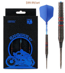 1. CUESOUL Engine Darts V7 19g/21g OTO Steel/Soft Tip Dart - Oil Paint Finish with ROST T19 CARBON Flight