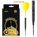 1. CUESOUL Engine Darts V9 18g/20g/22g OTO Steel/Soft Tip Dart - Oil Paint Finish with ROST T19 CARBON Flight