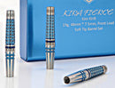 1. VUDF CUSTOM DESIGN - KIRA FIERCE 디자인 19g 소프트 팁 90% 텅스텐 다트 배럴 세트, 프론트로드