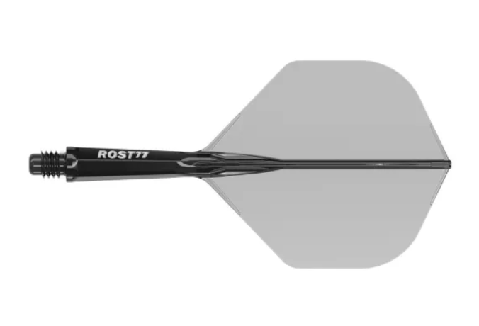 3T. CUESOUL T19 ROST 1-Piece, Block Shaft / Gray Flight, Big Wing Shape, Size M &amp; L