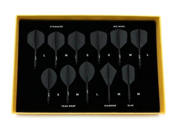 3. CUESOUL AK5 ROST 플라이트 컬렉션, 각 모양 및 샤프트 길이에 대한 샘플 1개 포함